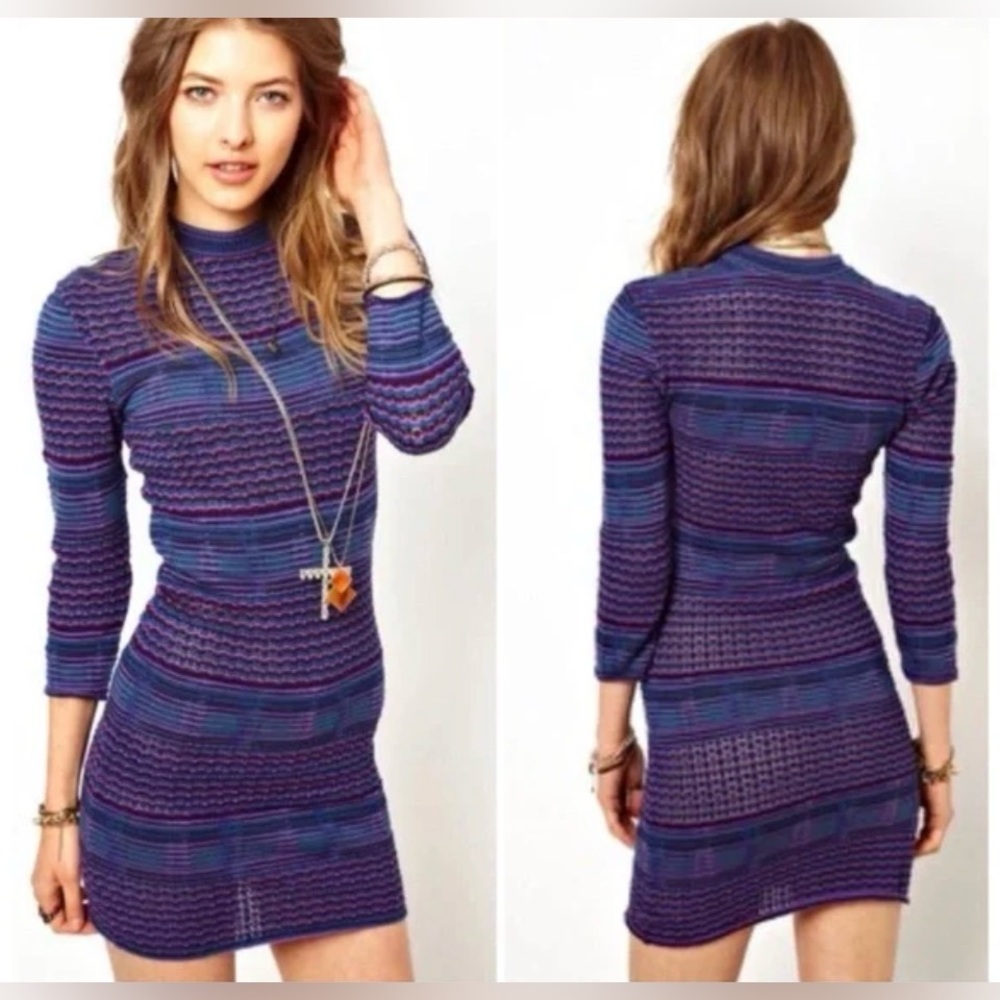 Free People Groovy Knit 100% Cotton Dress